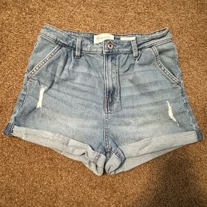 Celebrity Pink Light Blue Jean Shorts
